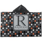 Gray Dots Kids Hooded Towel (Personalized)