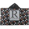Gray Dots Kids Hooded Towel (Personalized)
