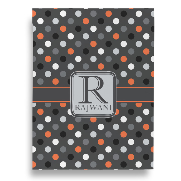 Gray Dots House Flags - Single Sided - FRONT