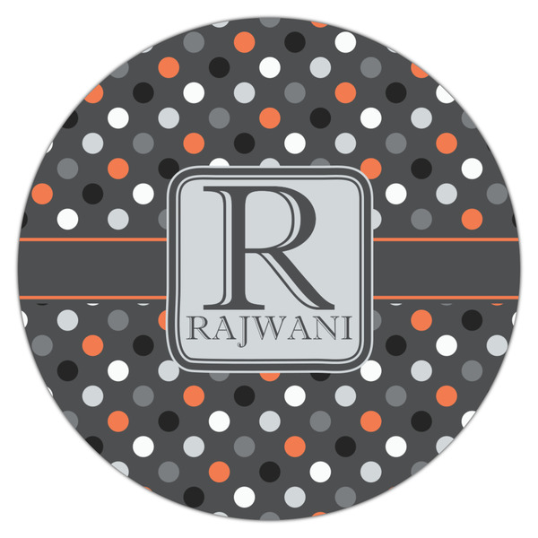 Gray Dots Icing Circle - Large - Single