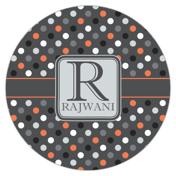 Gray Dots Icing Circle - Medium - Single