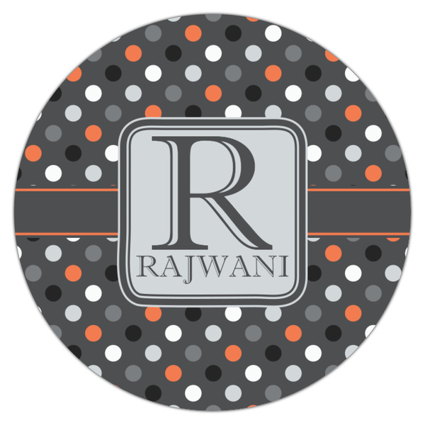 Gray Dots Icing Circle - Small - Single