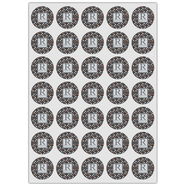 Gray Dots Icing Circle - XSmall - Set of 35