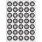 Gray Dots Icing Circle - XSmall - Set of 35