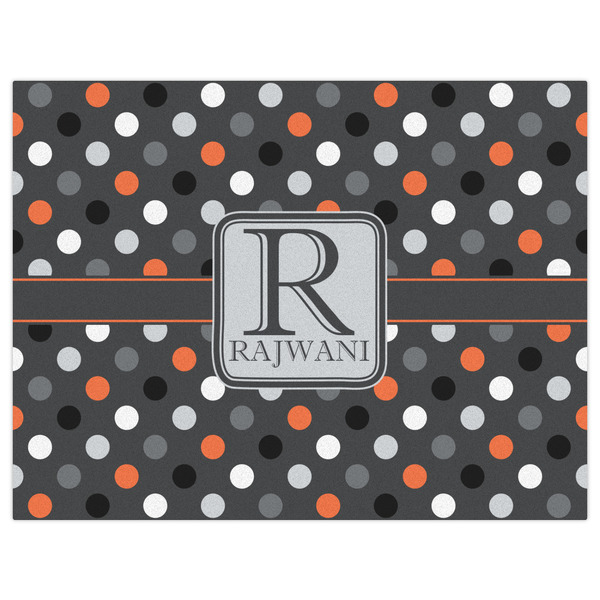 Gray Dots Indoor / Outdoor Rug - 6'x8' - Front Flat