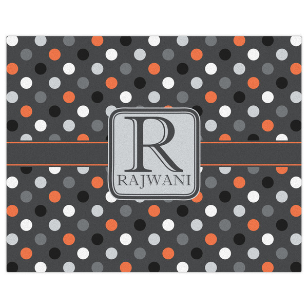 Gray Dots Indoor / Outdoor Rug - 8'x10' - Front Flat