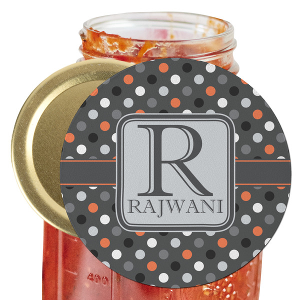 Custom Gray Dots Jar Opener (Personalized)