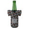 Gray Dots Jersey Bottle Cooler - FRONT (on bottle)