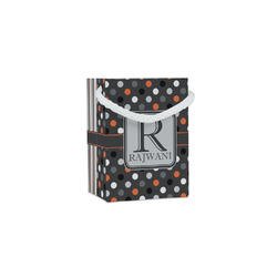 Gray Dots Jewelry Gift Bags - Matte (Personalized)