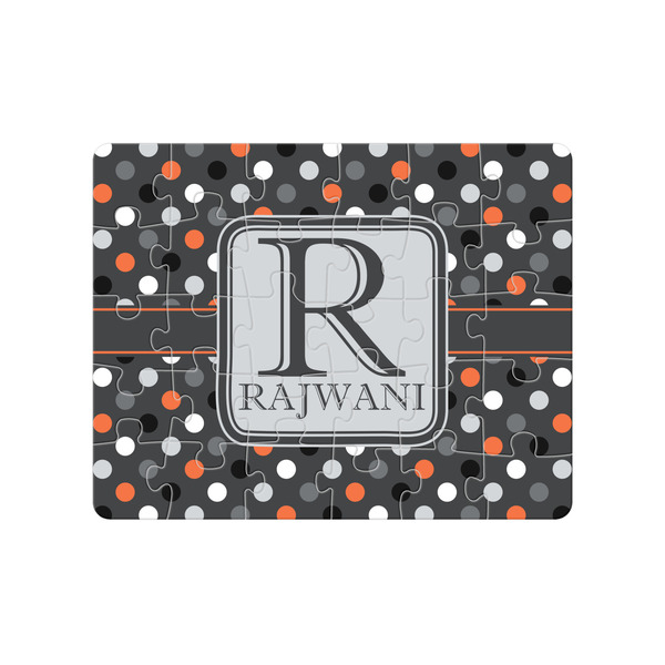 Custom Gray Dots Jigsaw Puzzles (Personalized)