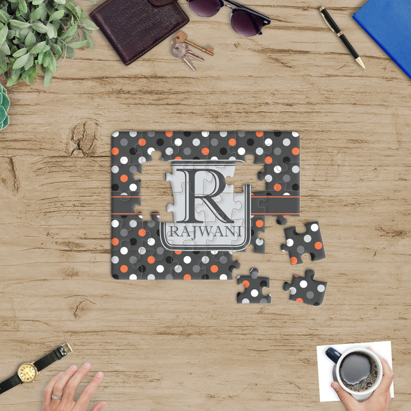 Gray Dots Jigsaw Puzzle 30 Piece - In Context