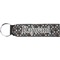 Gray Dots Neoprene Keychain Fob (Personalized)