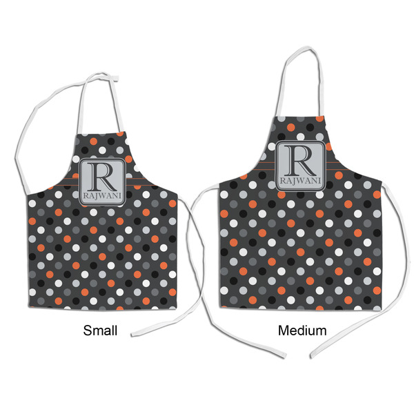 Gray Dots Kid's Aprons - Comparison