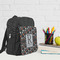 Gray Dots Kid's Backpack - Lifestyle
