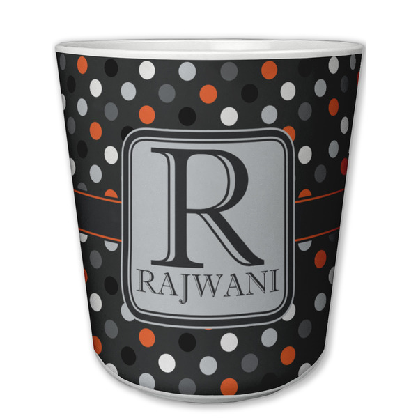Custom Gray Dots Plastic Tumbler 6oz (Personalized)