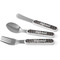 Gray Dots Kid's Flatware (Personalized)