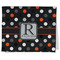 Gray Dots Kitchen Towel - Poly Cotton w/ Name and Initial