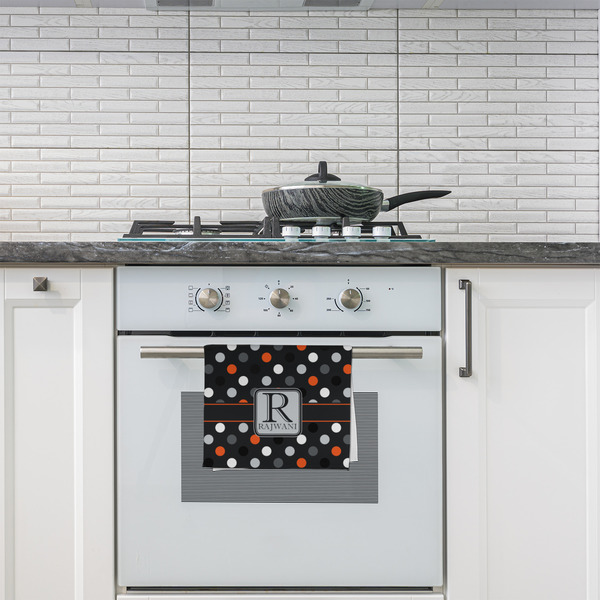 Gray Dots Kitchen Towel - Poly Cotton - Lifestyle
