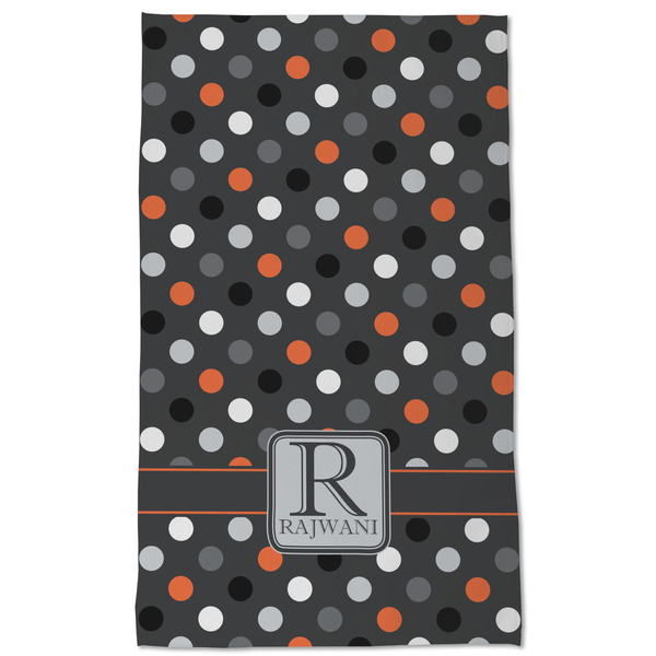 Gray Dots Kitchen Towel - Poly Cotton - Full Front