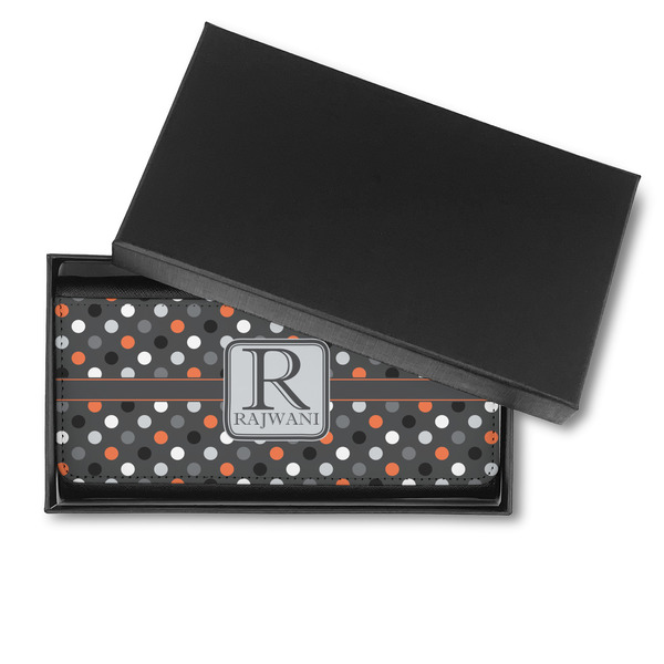 Gray Dots Ladies Wallet - in box