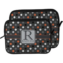 Gray Dots Laptop Sleeve / Case (Personalized)