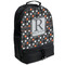 Gray Dots Large Backpack - Black - Angled View