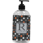 Gray Dots Plastic Soap / Lotion Dispenser (Personalized)
