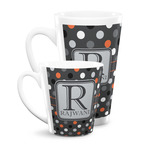 Gray Dots Latte Mug (Personalized)