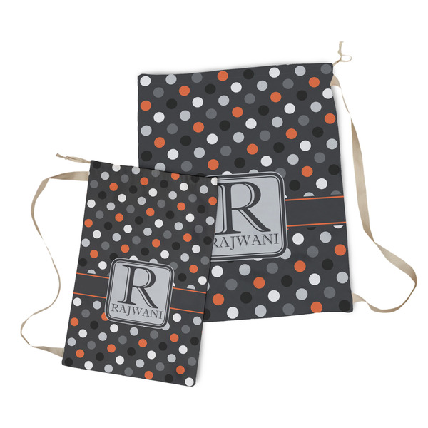 Gray Dots Laundry Bag - Both Bags