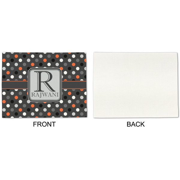 Gray Dots Linen Placemat - APPROVAL Single (single sided)