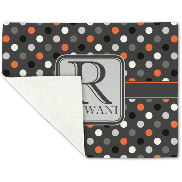 Gray Dots Linen Placemat - Folded Corner (single side)