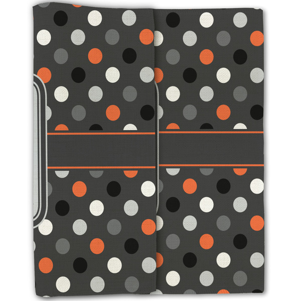 Gray Dots Linen Placemat - Folded Half (double sided)