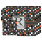 Gray Dots Linen Placemat w/ Name and Initial