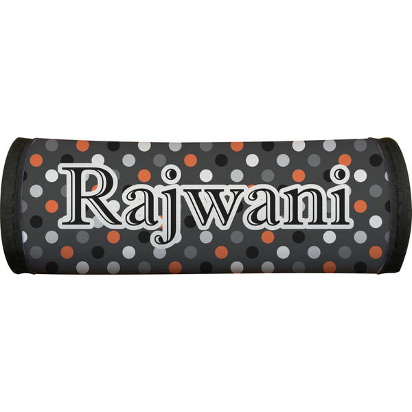 Gray Dots Luggage Handle Wrap