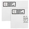 Gray Dots Mailing Labels - Double Stack Close Up