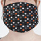 Gray Dots Mask - Pleated (new) Front View on Girl