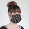 Gray Dots Mask - Quarter View on Girl