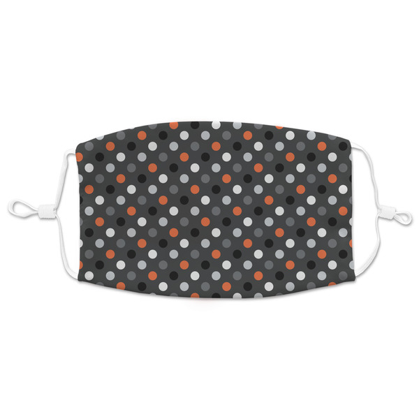 Custom Gray Dots Adult Cloth Face Mask - XLarge