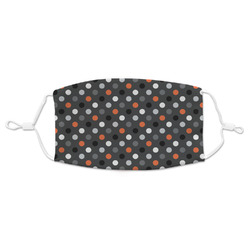Gray Dots Adult Cloth Face Mask - Standard