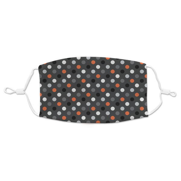 Custom Gray Dots Adult Cloth Face Mask - Standard