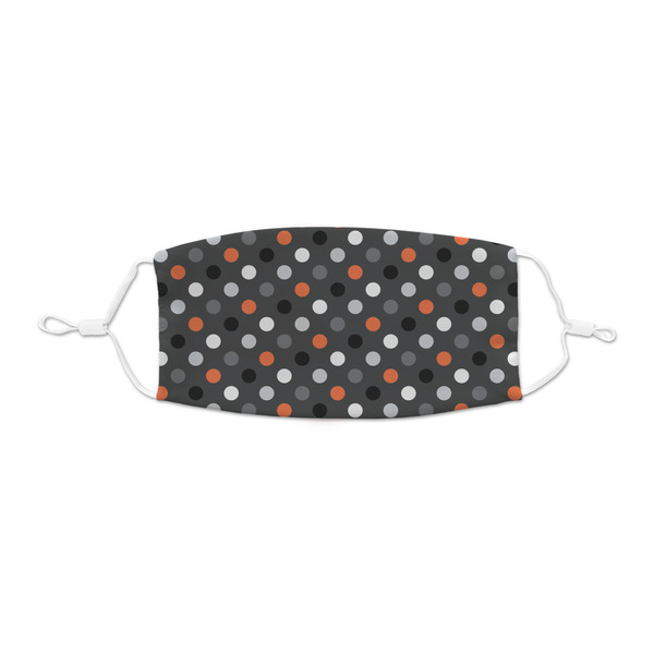 Custom Gray Dots Kid's Cloth Face Mask - XSmall
