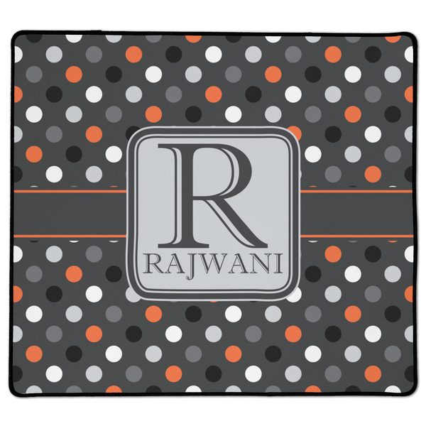 Custom Gray Dots XL Gaming Mouse Pad - 18" x 16" (Personalized)