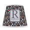 Gray Dots Poly Film Empire Lampshade - Front View