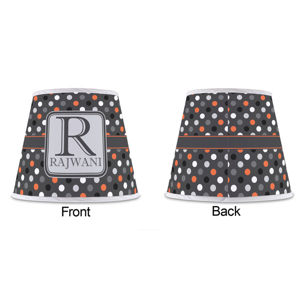 Gray Dots Poly Film Empire Lampshade - Approval