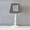 Gray Dots Poly Film Empire Lampshade - Lifestyle