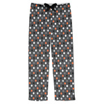 Gray Dots Mens Pajama Pants - XS