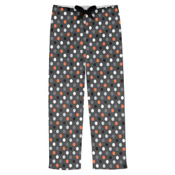 Gray Dots Mens Pajama Pants (Personalized)