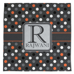 Gray Dots Microfiber Dish Towel (Personalized)