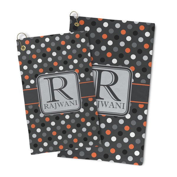 Gray Dots Microfiber Golf Towel - PARENT/MAIN