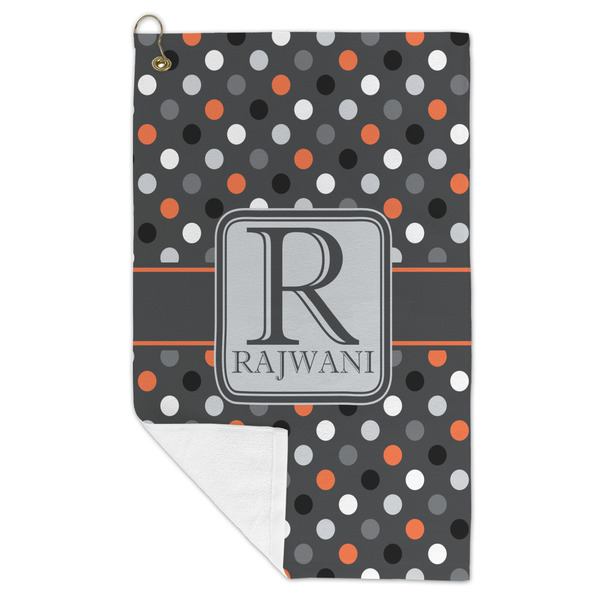 Gray Dots Microfiber Golf Towels - FOLD
